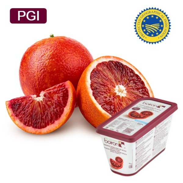 [일시품절/입고일미정]브와롱 PGI 시칠리아 블러드 오렌지 냉동 퓨레 1kg