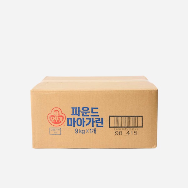 [벌크] 오뚜기 파운드 마가린 1박스 (9kg)