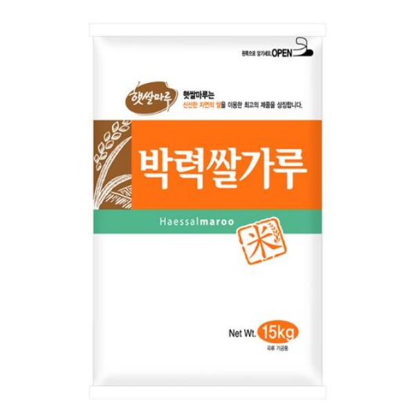 대두식품 햇쌀마루 박력쌀가루 15kg (수입 쌀)