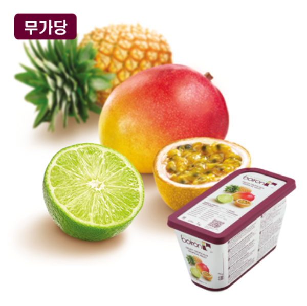 [수급불안/최대구매 1개]브와롱 열대과일 냉동 퓨레 1kg